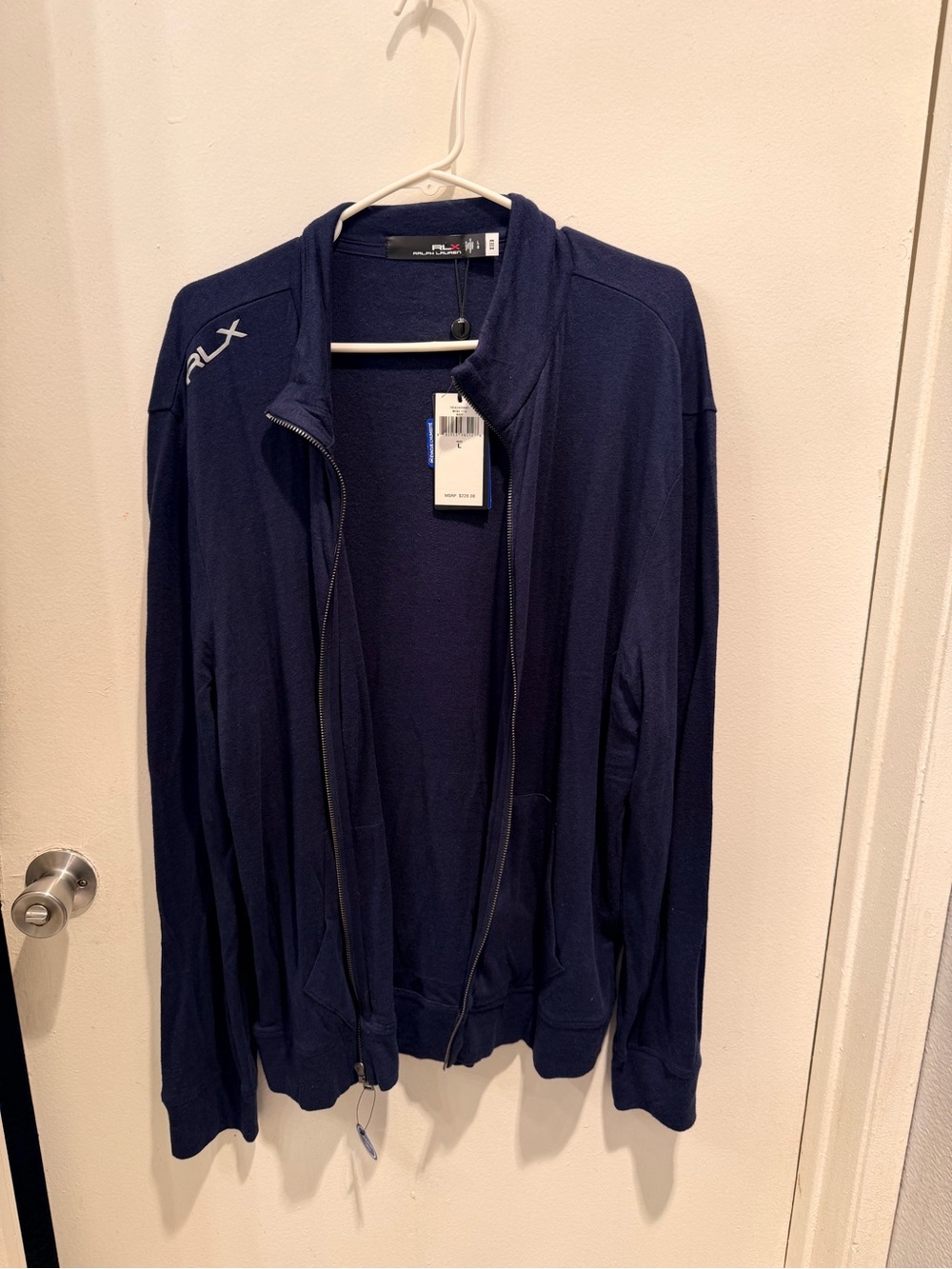 Ralph Lauren RLX Navy Full-Zip light sweter